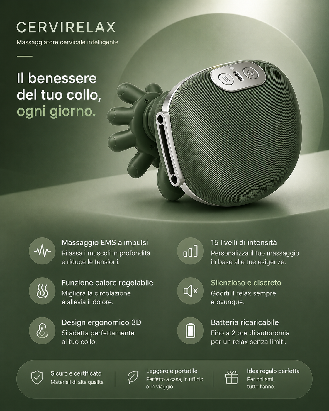 Cervirelax - Il Massaggiatore professionale per collo e articolazioni
